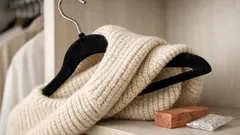 Geniálny trik, ako zavesiť sveter na vešiak bez vytiahnutých ramien