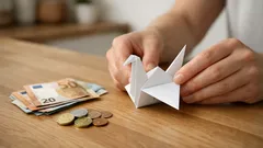 Origami obálka na peniaze v tvare 3D žeriava: zvládnete ju bez lepidla aj nožníc