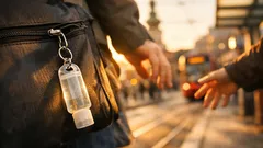 Krém na ruky vždy po ruke: trik s mini tubou pripnutou na tašku