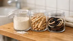 Jednoduchý MUJI pohár, ktorý urobí poriadok v kúpeľni aj práčovni